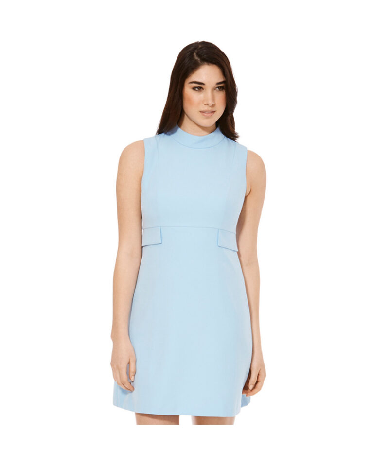 Pretty in Silver Neck Dress
